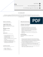 Gray and White Simple Clean Resume