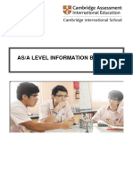 As and A Level Course Information Booklet