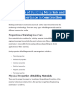 Properties of Building Materials