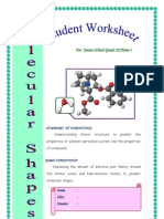 Molecular Shape Worksheet