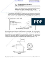 Interefenrece in Thin Films Session 4 (Newton - S Rings)