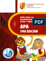 Normas Apa 7ma Edición - Colegio Clemente Althaus