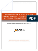 Bases Estándar de Adjudicación Simplificada para La Contratación Del Servicio de Consultoría en General