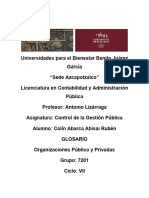 Glosario Organizaciones Publico y Privadas 1