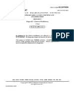 CSEC Biology June 2005 P3