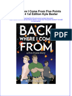 Back Where I Come From Five Points Stories 4 1st Edition Kyle Baxter Full Chapter