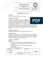 Protocolo de Analisis - Sulfatos