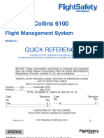 Rockwell Collins 6100 FMS Quick Reference Guide