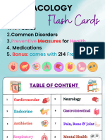 Pharmacology Flash Cards PDF