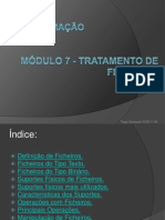 Módulo 7 - Tratamento de Ficheiros