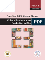 Year 3, Sem 2 (U.P) Cultural Landscape and Food Production in Ghana - 2021