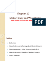 (IV-chapter10) Motion Study (ECR, Therbligs and PoME) - MOD