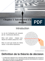 Chapitre 1 - Introduction À La Théorie de Décision