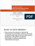 Discovering Knowledge in Data: Lecture Review of