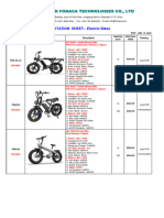 Fonaca Quotation - Electric Bikes-China