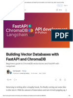 Building Vector Databases With FastAPI and ChromaDB - by Om Kamath - May, 2024 - Level Up Coding