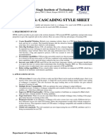 Unit 2 - CSS: Cascading Style Sheet: PSIT-Pranveer Singh Institute of Technology