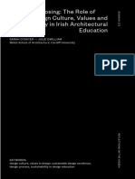 Ways of Choosing: The Role of School Design Culture, Values and Philosophy in Irish Architectural Education