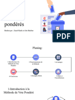 Methode de Vote Pondérés - Qualité