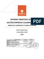 Informe Trimestral RESSO - Abril, Mayo y Junio 2020