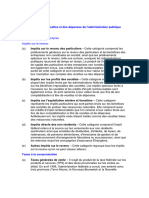 Classification Des Recettes Et Des Dépenses de L'administration Publique Recettes