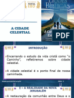 Slides Da Lição 13 A Cidade Celestial PR Caramuru Afonso Francis