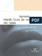 Apraxia Infantil - Guía de Recursos Del Habla (Kumin)