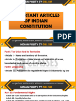 Important Articles of Indian Constitution