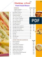 Fast Food Restaurant Menu 220224