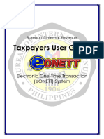 User Guide TP - e ONETT