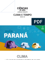 Ciencias - 8ano - Clima Tempo