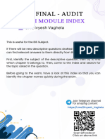 Audit ICAI Module Index @divyesh - Vaghela