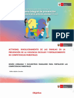 T.A 2.4 Sesión de Jornadas y Encuentros Familiares para Fortalecer Las Competencias Parentales