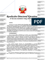 Resolución Directoral Ejecutiva