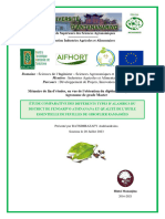 Etude Comparative Des Différents Types D'alambics de Fenoarivo Atsinanana