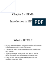 Chapter 2 - Intro To HTML - Slides