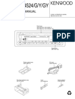 KDC-M4524/G/Y/GY: Service Manual