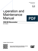 Cat Operator Manual 336 GC