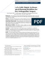 Evaluation of A Fully Digital, In-House Virtual Surgical PlanningWorkflow For Bimaxillary Orthognathic Surgery