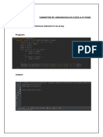 Arrays in Java - Ariharavelava K (ECE - A 012)