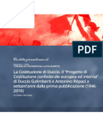 La Costituzione Di Duccio Il Progetto Di