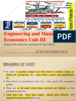 Production Function, Overview of Cost, Profit unit-III