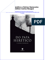 Do Papa Herético e Outros Opúsculos 2nd Edition Carlos Nougué Full Chapter Download PDF