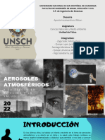 Aerosoles Atmosféricos y Su Efecto en El Clima y La Salud