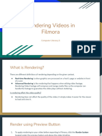 Rendering Videos in Filmora