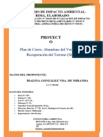 EIA Plan de Cierre y Abandono Vertedero