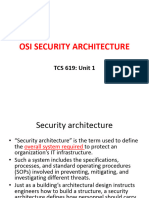 Osi Security Architecture TCS 619