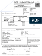 Insurance Policy Fao GSL Premium Food Export Corp. Lhe468