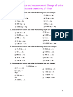 Physics and Chemistry. Theme 1. Unit Conversion. 3º That.