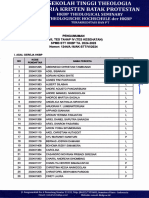 Spilb 1?#L: Pengumuman Tes TV (Tes Kesehatan) STT